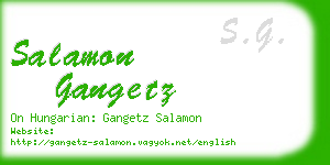 salamon gangetz business card